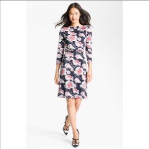 Tory Burch Sheila Blue Floral Silk Dress
